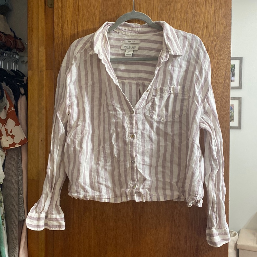 Striped Linen Blouse